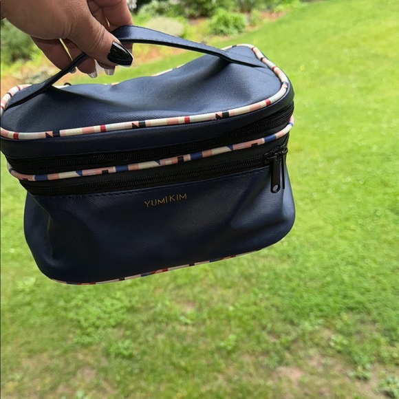 Yumi Kim Navy Toiletry Bag with Multicolor Trim - Picture 1 of 4
